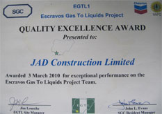 Quality Excellence Award 2010
