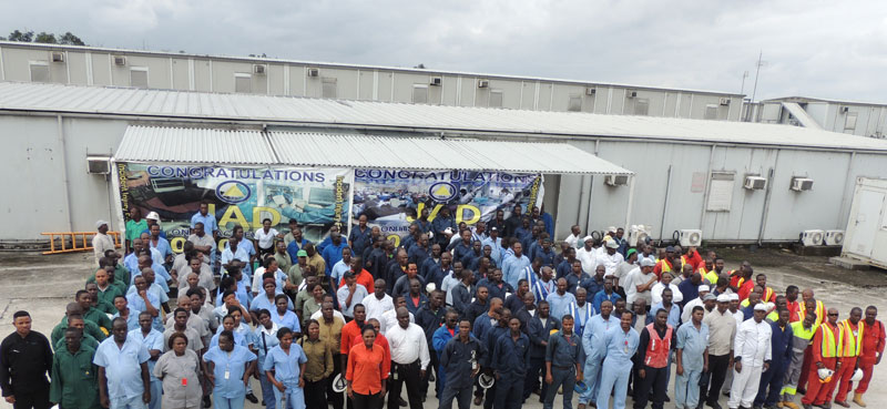 Nigerian workers at JAD Group facility