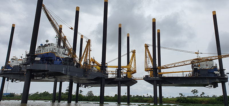 SEWOP platform at sea